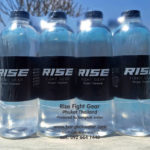 Rise Fight Gear branded bottled water